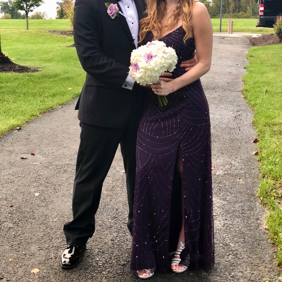 Adrianna Papell Purple Dress - Picture 2 of 7